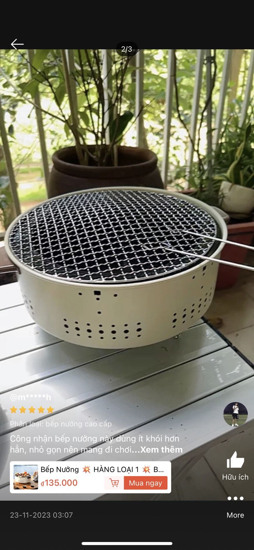 BẾP NƯỚNG THAN HOA CHỐNG NÓNG